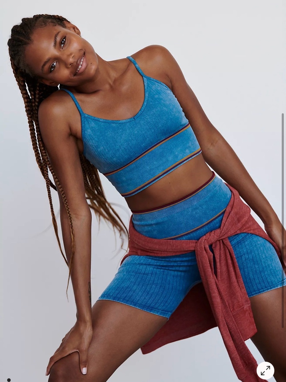 Free People Movement Varsity Tipping 2-Piece Workout Set M/L